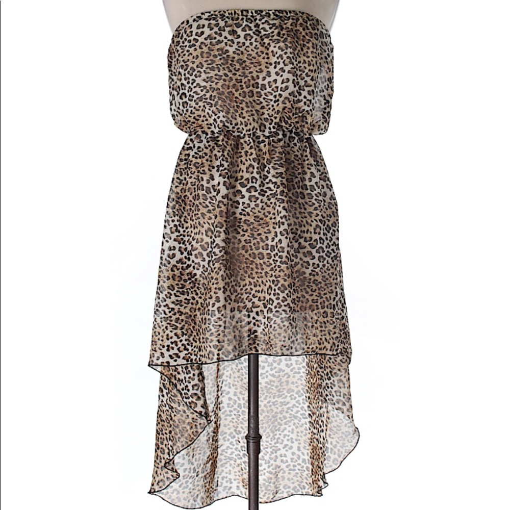 Body Central high-low strapless dress
